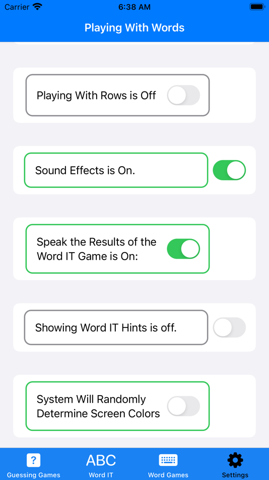 #10. Playing With Words (iOS) By: David Costa
