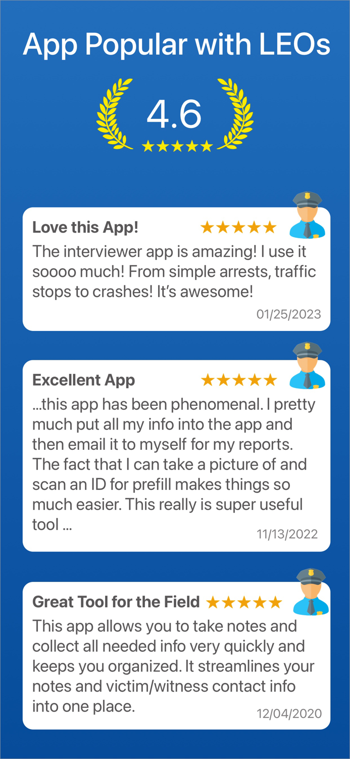 Field Interview Cards for LEOs