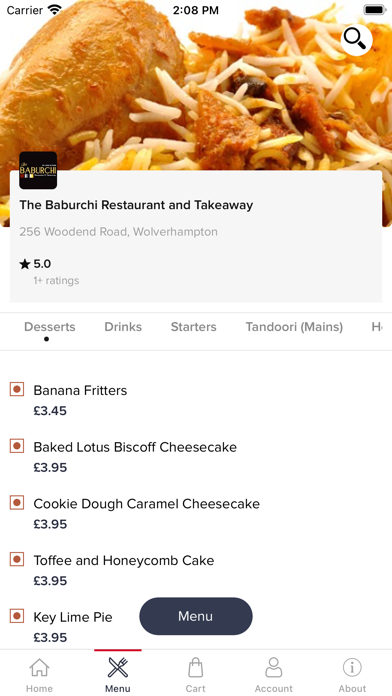 The Baburchi Restaurant Screenshot