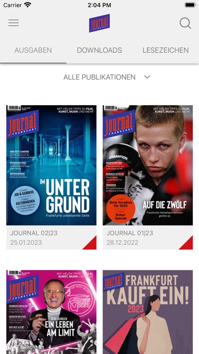 JOURNAL FRANKFURT Kiosk Screenshot