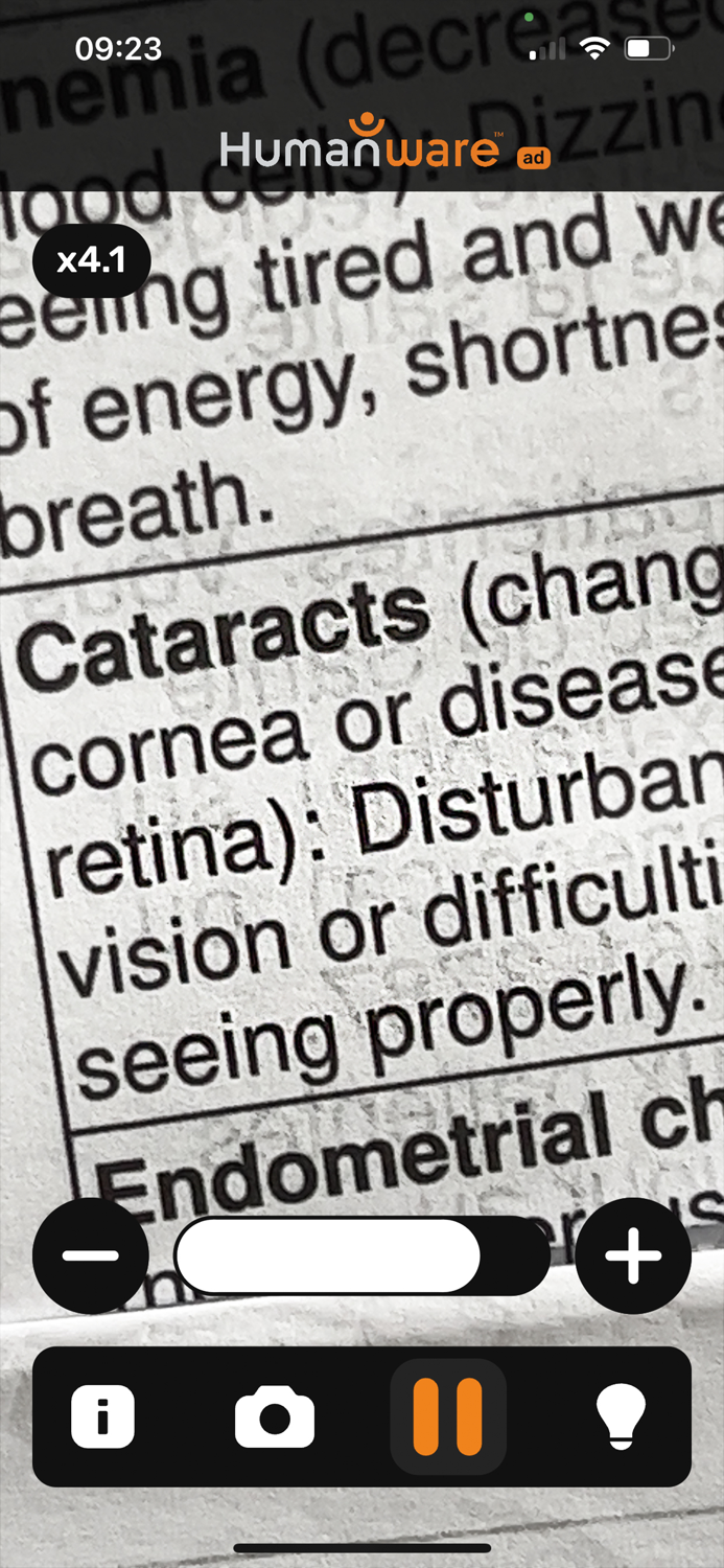 HumanWare explorē Magnifier