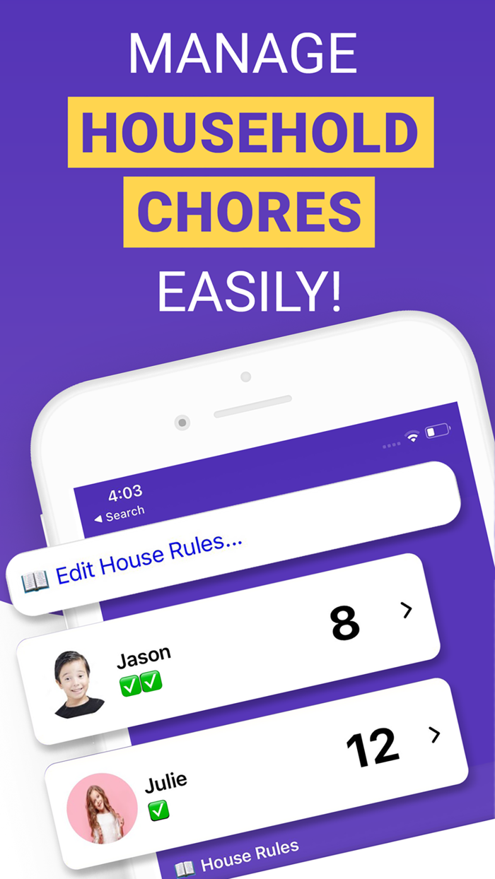 Privilege Points Chore Tracker