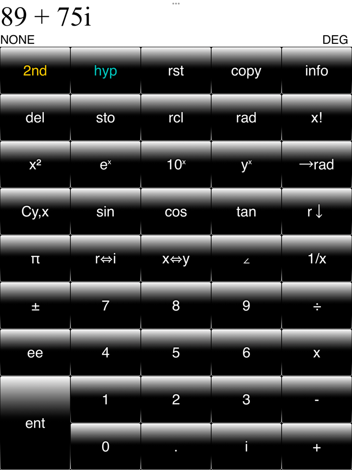 Complex RPN Calculator