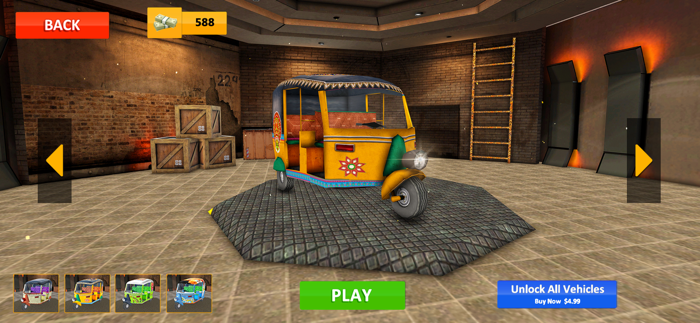 Tuk Tuk Rickshaw Driving Sim