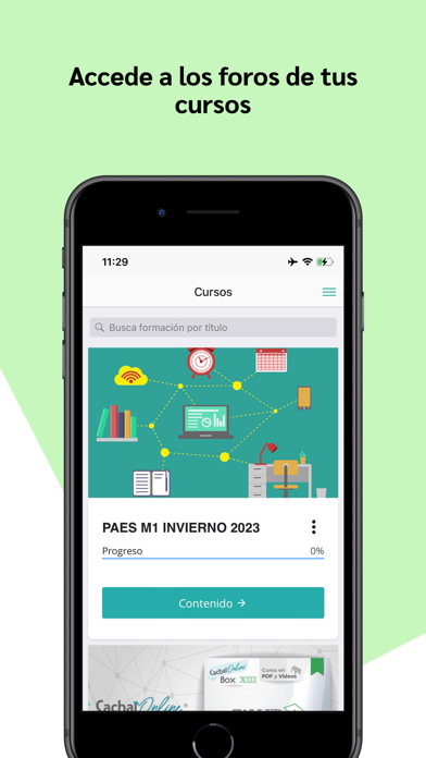 Cachai Online Material Screenshot