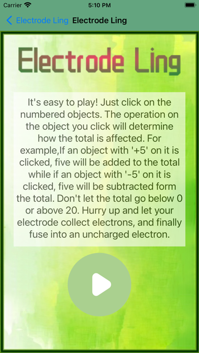 Electrode Ling Screenshot