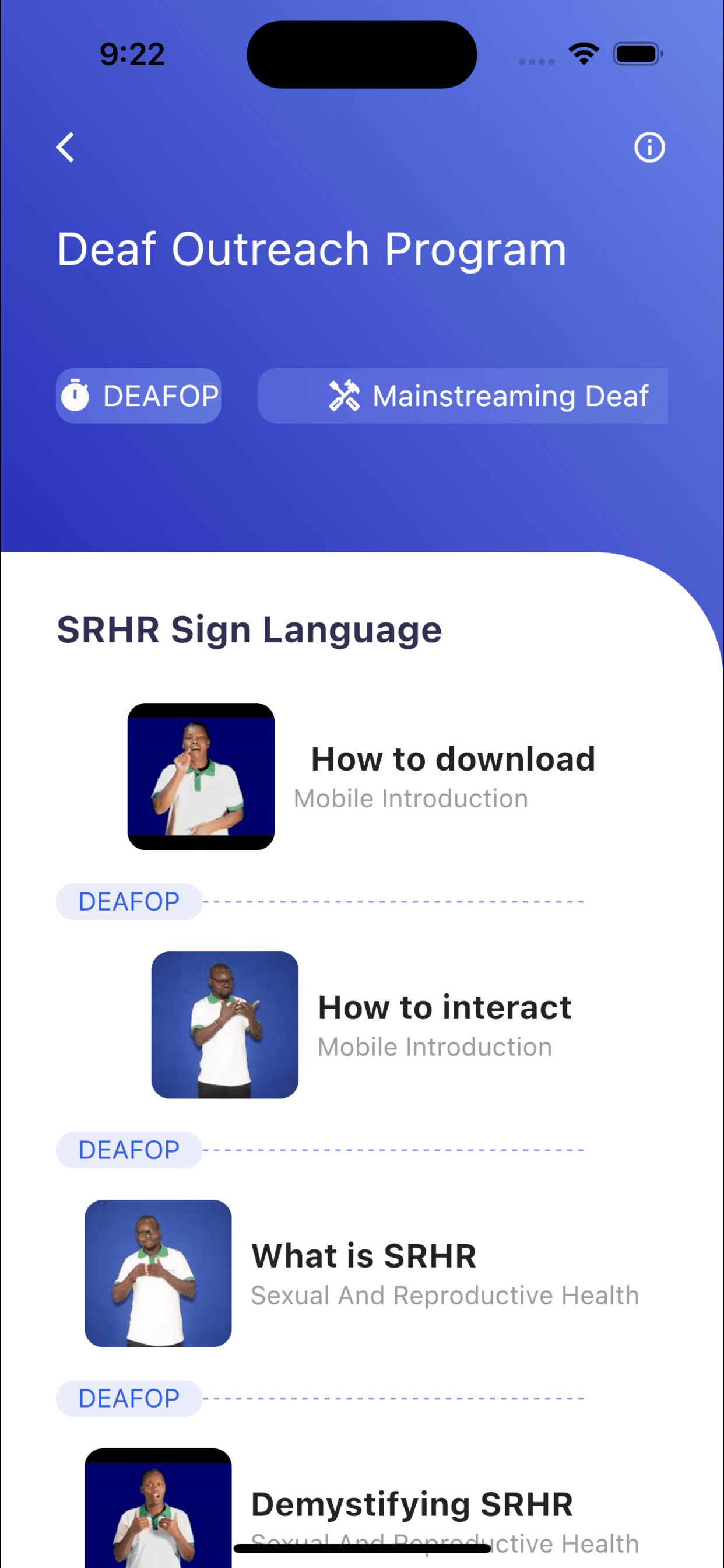 SRHR Sign Language