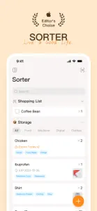 Sorter - Organize & Track screenshot #1 for iPhone