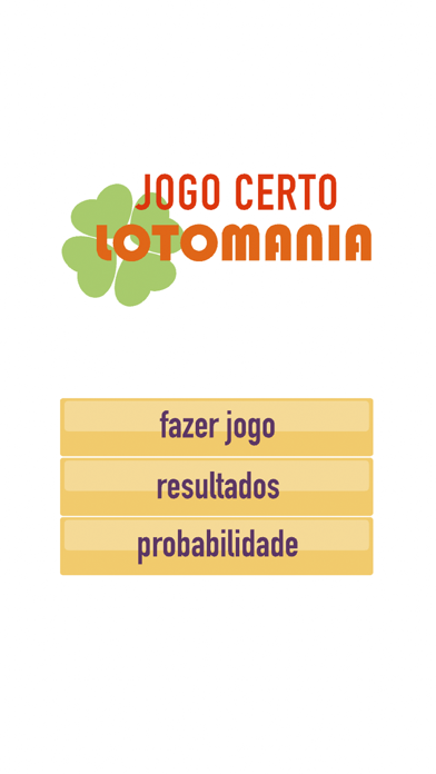 Jogo Certo LotoMania Screenshot