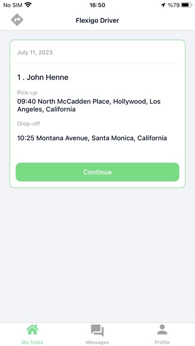 Flexigo Driver Screenshot
