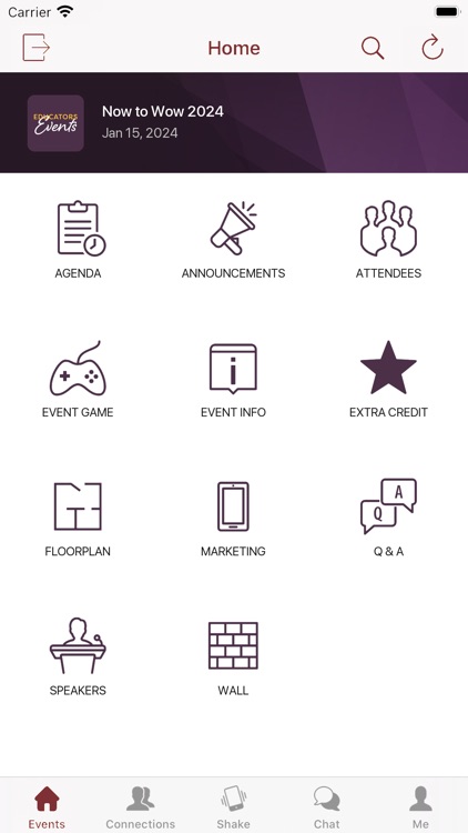 Educators CU Staff Event App