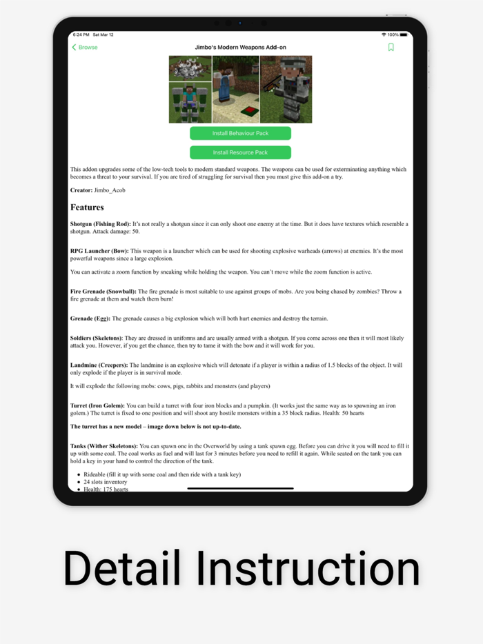 Mods for Minecraft PE