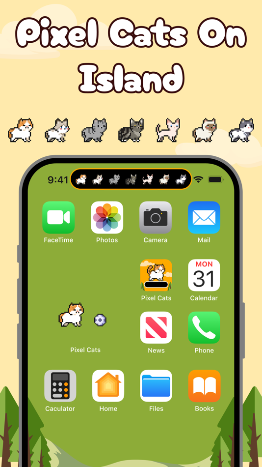 #1. Dynamic Island Pets: Meow (iOS) By: Lubna Manzoor