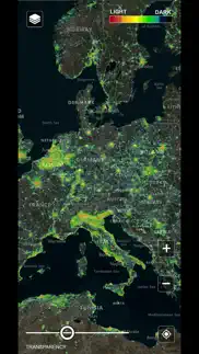 light pollution map-vrs travel iphone screenshot 4