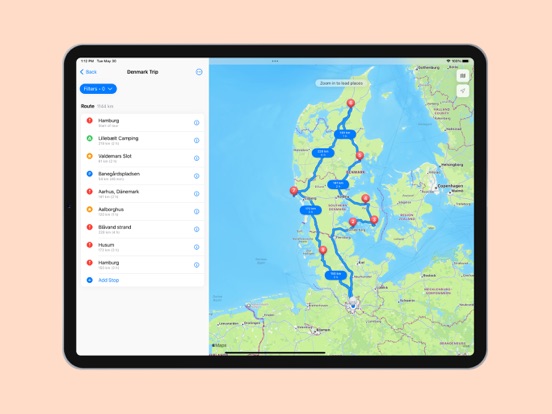 Screenshot #5 pour Roadjourney - Roadtrip Planner