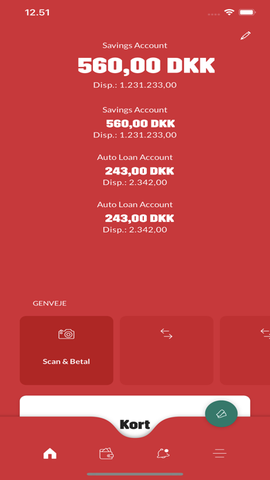 Mobilbank Sparekassen Balling Screenshot