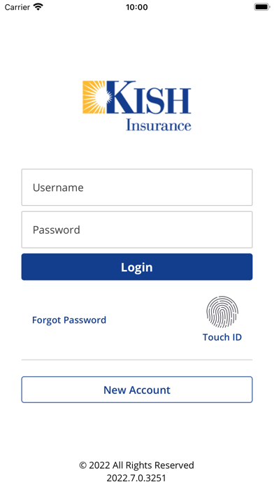 Kish Insurance Customer Care Screenshot
