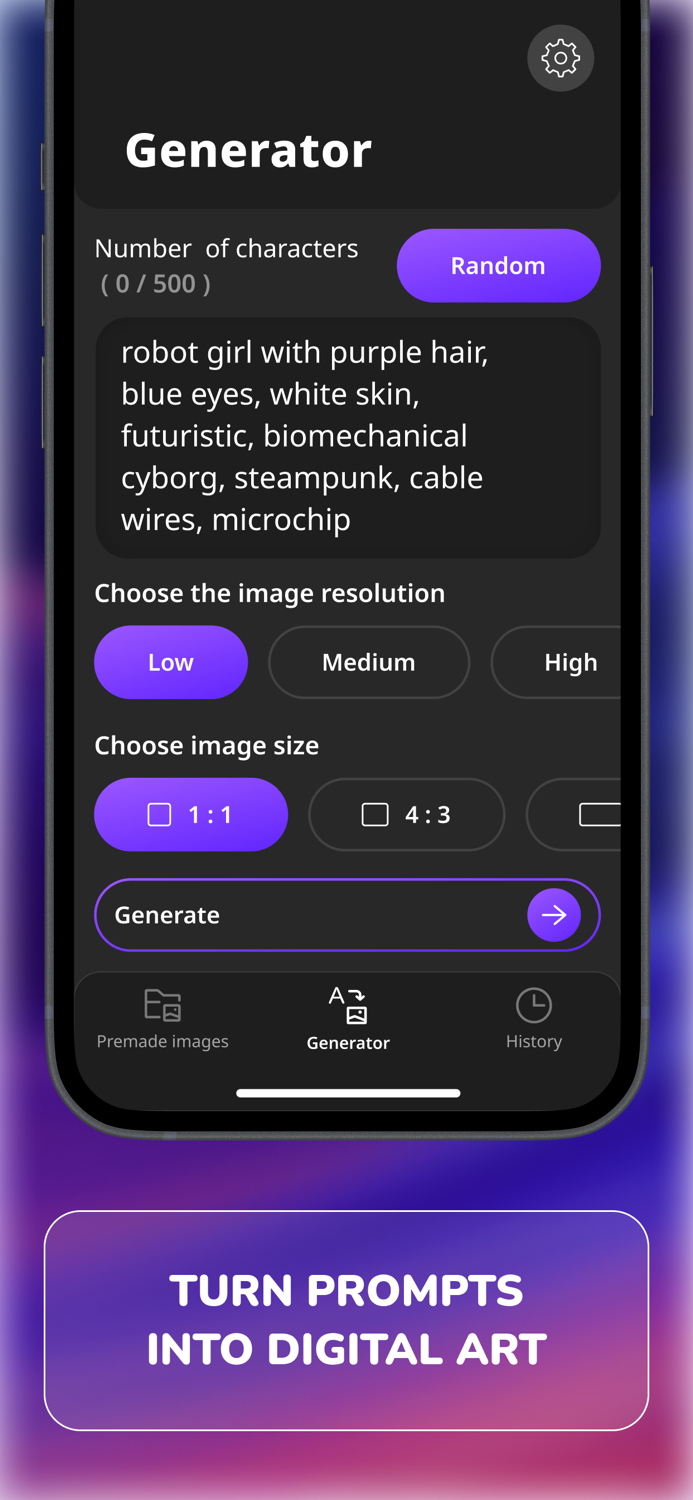 AI Art Wallpaper Generator
