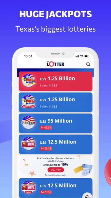 theLotter Texas - Lottery App Screenshot