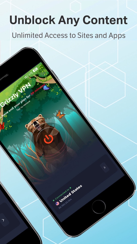#2. Grizzly VPN - Best Hotspot VPN (iOS) By: Grizzly Mobile LTD
