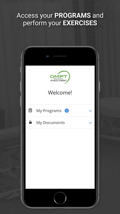 OMPT Therapy Screenshot