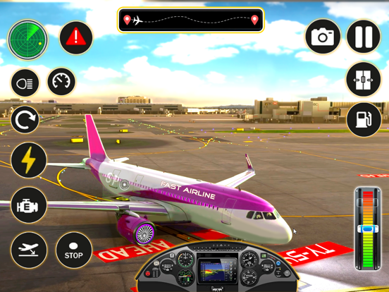 City Pilot Airport Game Flight iPad screenshot 3 - Games app