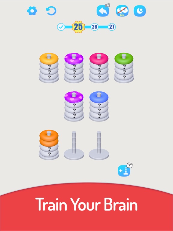 Screenshot #6 pour 3D Color Sort Hoop Stack