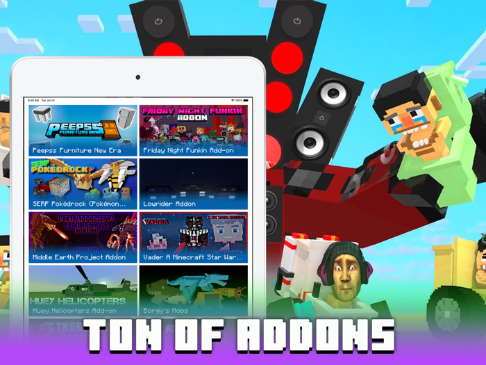 MCPE ADDONS FOR MINECRAFT PE 