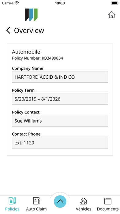 Wells Insurance Online Screenshot