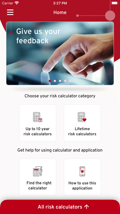 ESC CVD Risk Calculation Screenshot