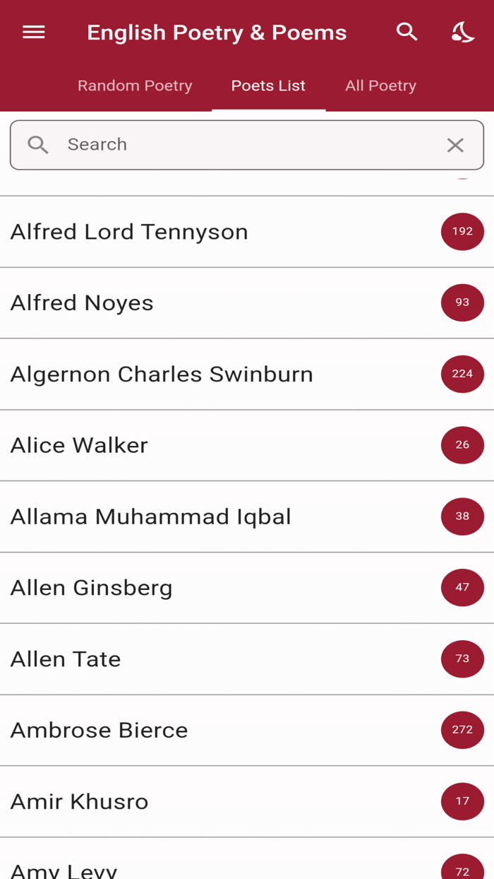 English Poetry and Poems