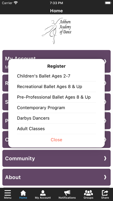 Screenshot #3 pour Ashburn Academy of Dance