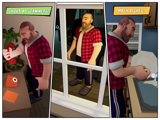 Angry Dad: Arcade Simulator iPad screenshot