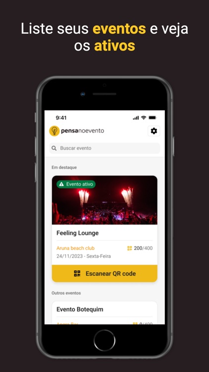 Pensa No Evento - Validador