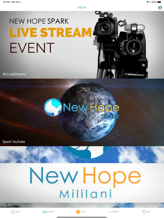 New Hope Central Oahu iPad screenshot 3 - Lifestyle app