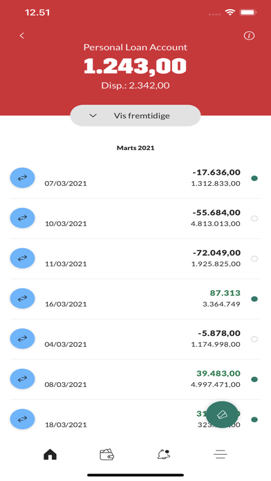 Mobilbank Sparekassen Balling Screenshot