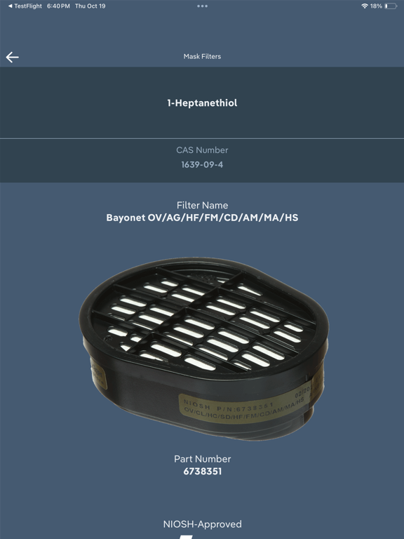 Dräger Air Filter Finder iPad screenshot 2 - Reference app