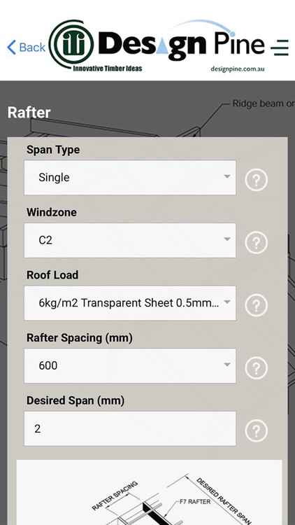 Design Pine Span App