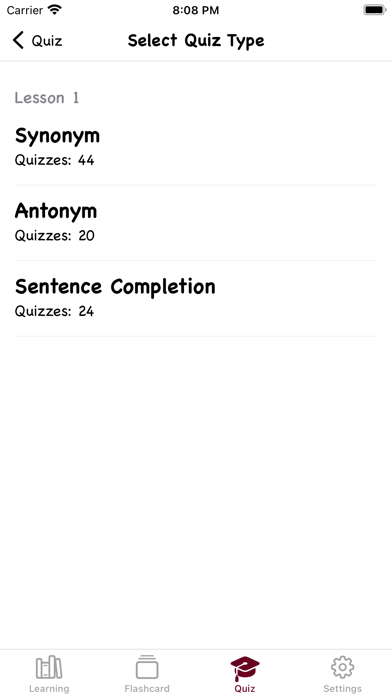 ISEE & SSAT Vocabulary Screenshot