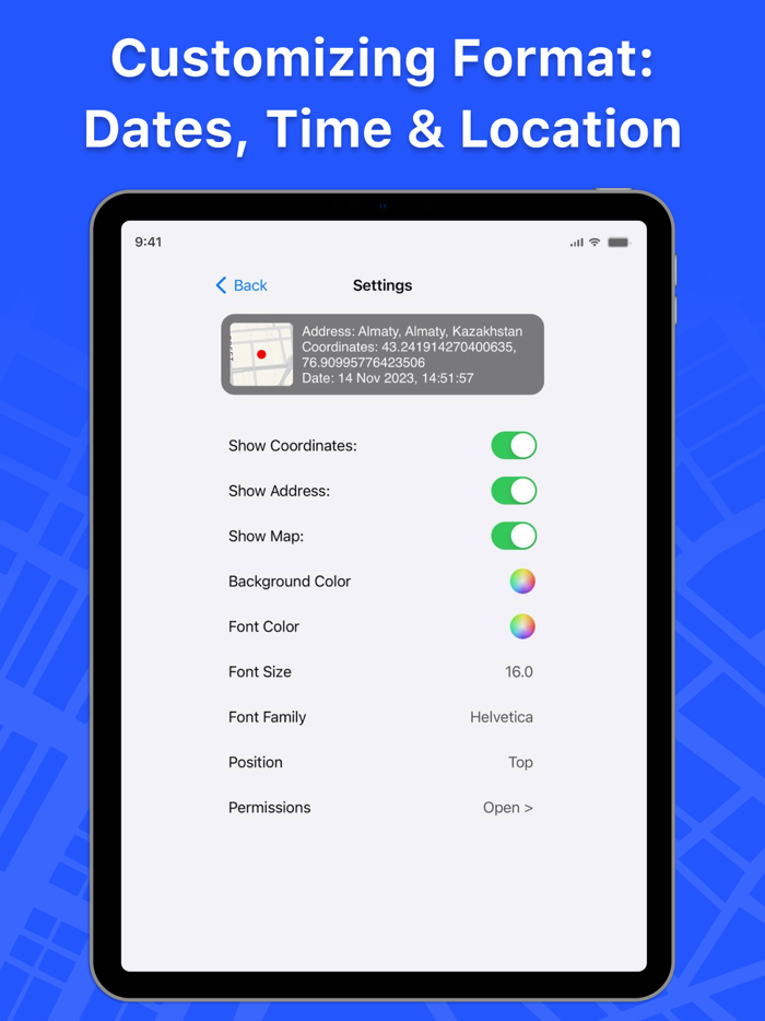 Timestamp Camera Date and Time
