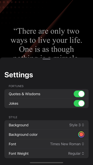 Fortune: quotes, wisdom, jokes Screenshot