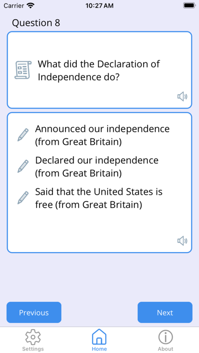U.S. Citizenship Test '25 Screenshot
