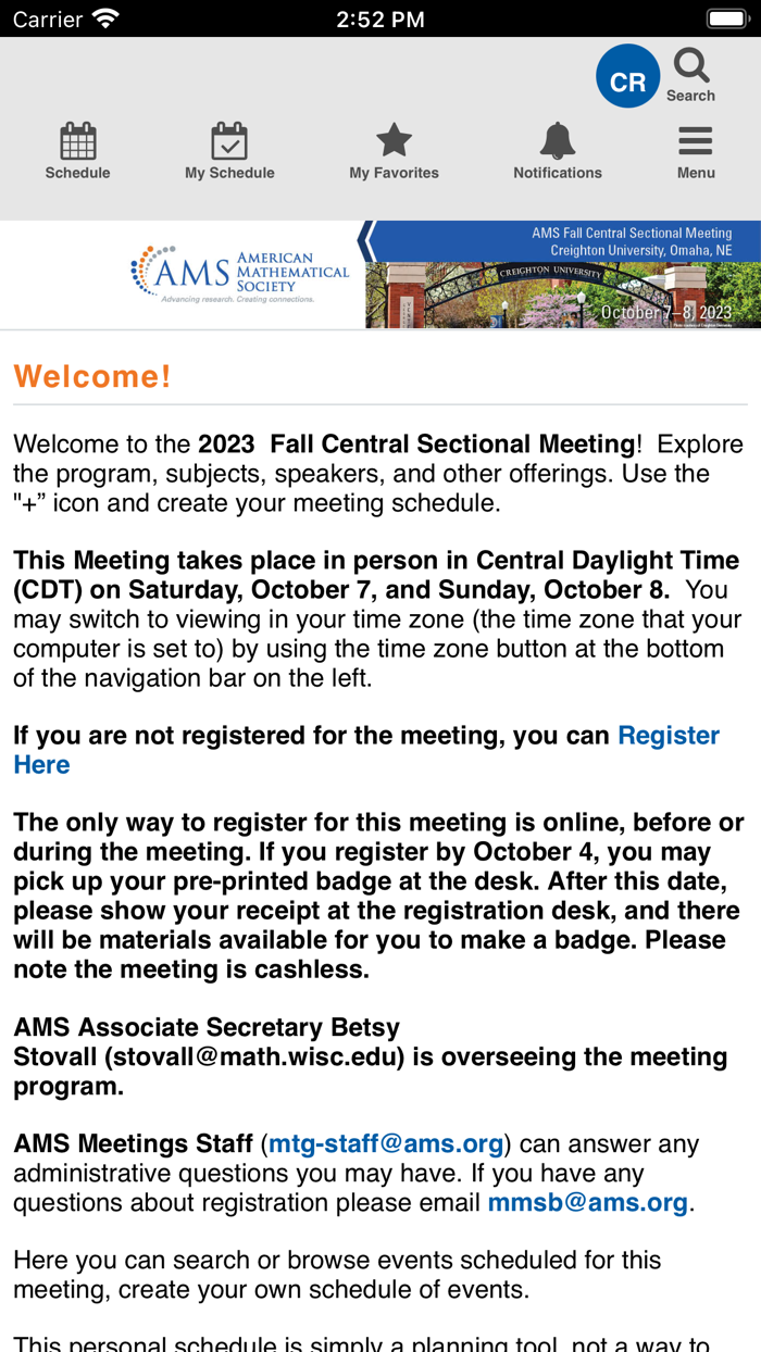 AMS Fall 2023 Central