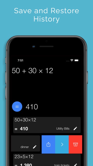 Screenshot #2 pour Xmart Calculator Mini