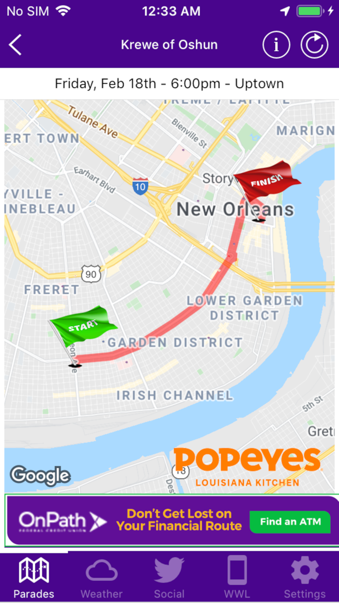 WWL Mardi Gras Parade Tracker
