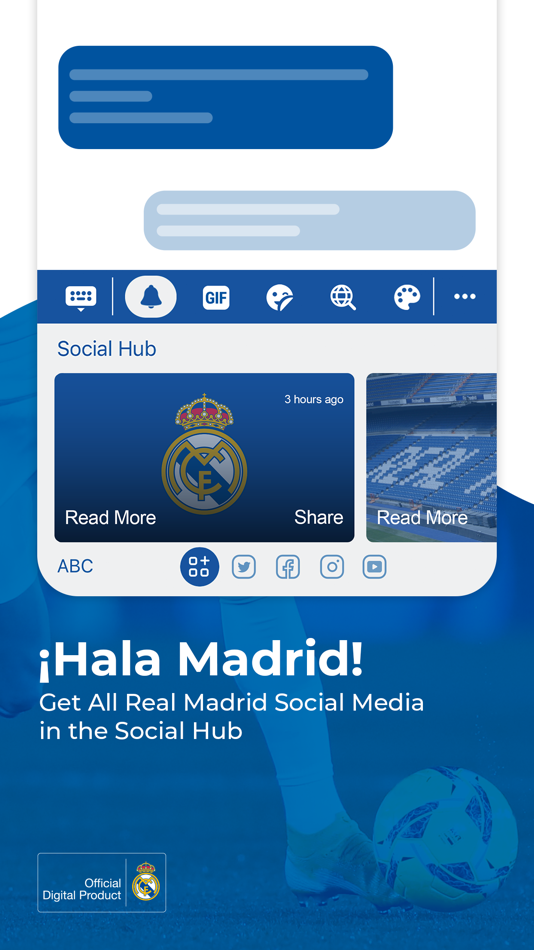 #2. Real Madrid Keyboard (iOS) 由: Real Madrid C.F.