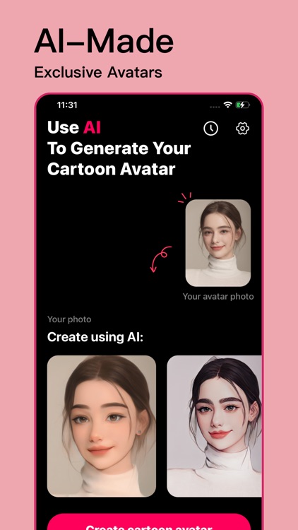 AI avatar - modify photo style