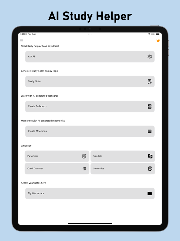 Answer AI: Answer App iPad screenshot 1 - Education app