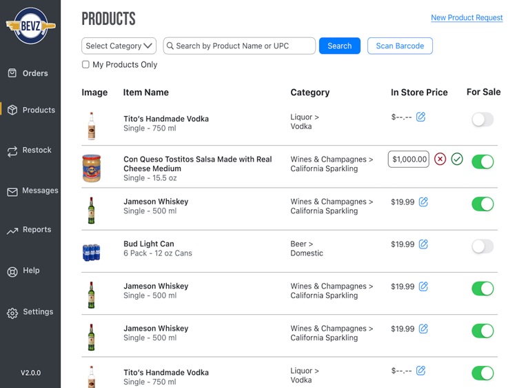 Bevz Retail App