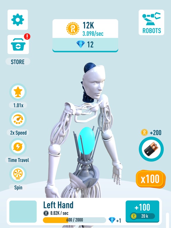 Idle Robots - Robo Clicker iPad screenshot 5 - Games app